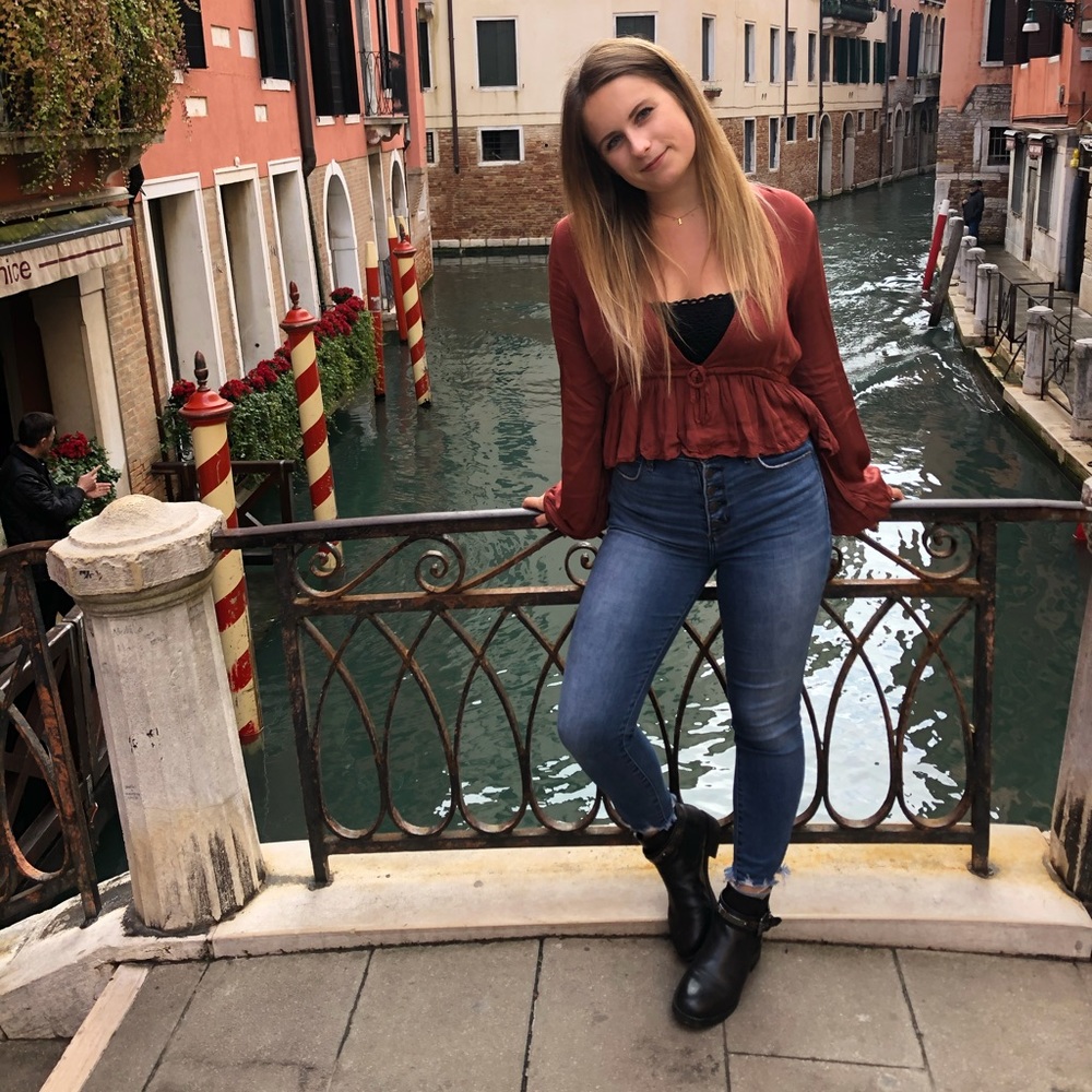 Odica burnt orange blouse